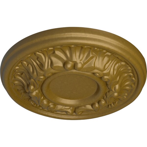 Odessa Ceiling Medallion (Fits Canopies Up To 2 1/2), Hand-Painted Gold, 7 1/2OD X 1 1/8P